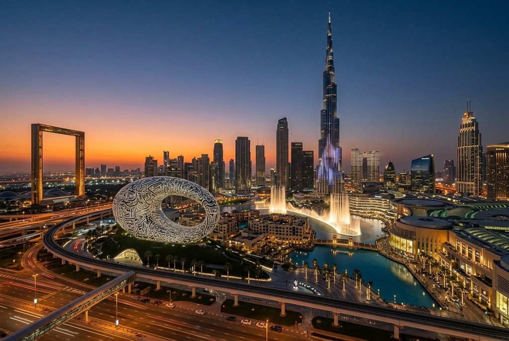 Best Places to Visit in Dubai Top Sights and Things to Do, Burj Khlifa, Dubai Fountain, Museum of the Future, Dubai Frame 